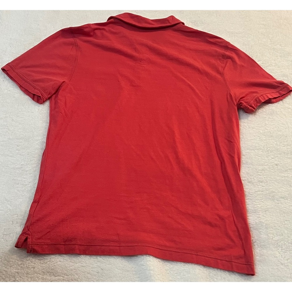 Banana Republic Mens Red Short Sleeve Cotton Pocket Polo Shirt Size M - Picture 5 of 5